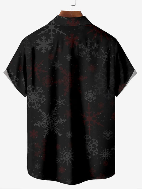 Men's Christmas Funny Graphic Short Sleeve Hawaiian Shirt